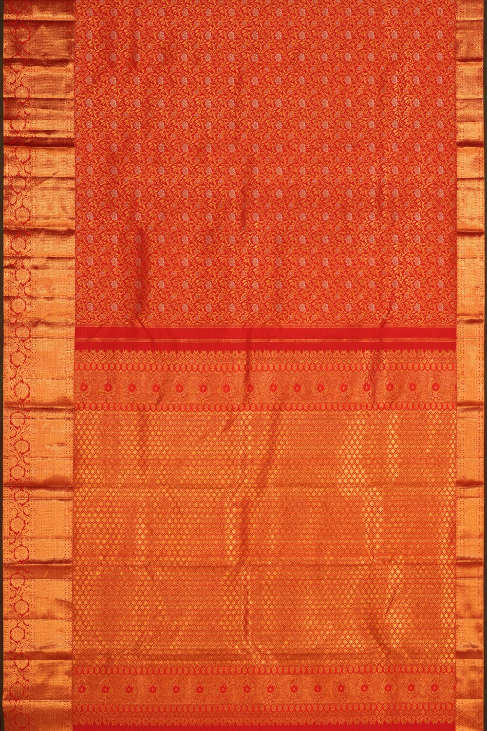 Image of Kanchipattu Brocade Red Saree